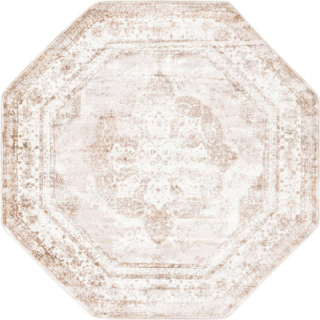 Beige 5' 3 x 5' 3 Sofia Octagon Rug