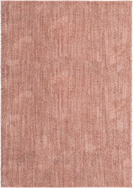 Grapefruit Pink 6' 5 x 9' Jill Zarin Shaggy Chic Rectangle Area Rug Thick Soft Touch Fluffy & Plush Shaggy Pile 100% Polyester (Space-Dyed Yarn) With Jute Backing  Carpet for Sale at Rug Engine