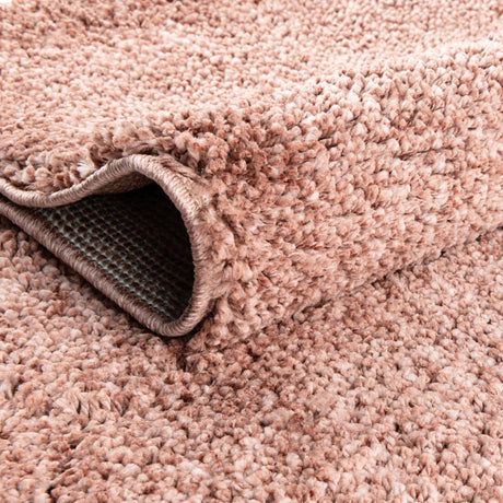 Grapefruit Pink 9' 10 x 14' Jill Zarin Shaggy Chic Rectangle Area Rug Thick Soft Touch Fluffy & Plush Shaggy Pile 100% Polyester (Space-Dyed Yarn) With Jute Backing  Carpet for Sale at Rug Engine
