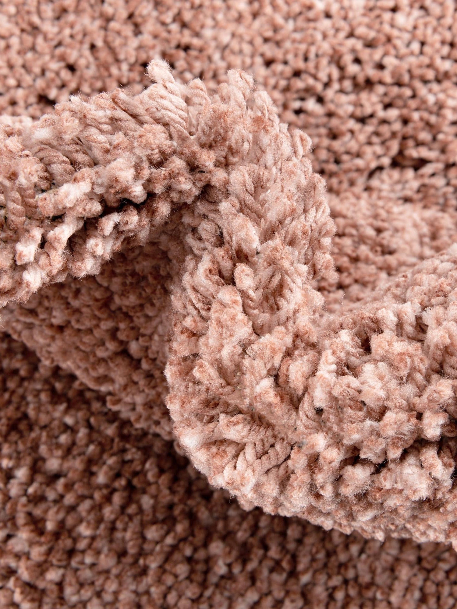 Grapefruit Pink 6' 5 x 9' Jill Zarin Shaggy Chic Rectangle Area Rug Thick Soft Touch Fluffy & Plush Shaggy Pile 100% Polyester (Space-Dyed Yarn) With Jute Backing  Carpet for Sale at Rug Engine