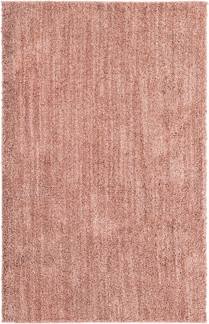 Grapefruit Pink 5' 3 x 8' Jill Zarin Shaggy Chic Rectangle Area Rug Thick Soft Touch Fluffy & Plush Shaggy Pile 100% Polyester (Space-Dyed Yarn) With Jute Backing  Carpet for Sale at Rug Engine