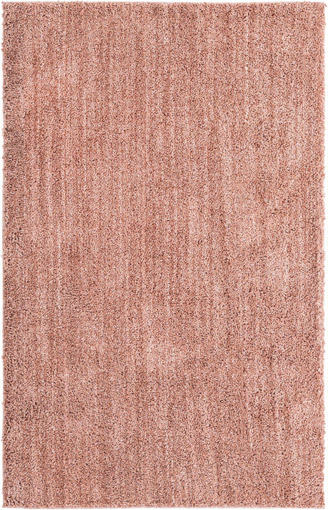 Grapefruit Pink 5' 3 x 8' Jill Zarin Shaggy Chic Rectangle Area Rug Thick Soft Touch Fluffy & Plush Shaggy Pile 100% Polyester (Space-Dyed Yarn) With Jute Backing  Carpet for Sale at Rug Engine