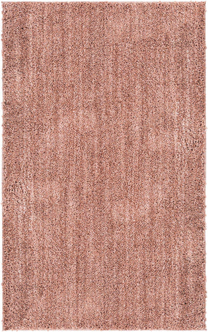 Grapefruit Pink 3' 3 x 5' 3 Jill Zarin Shaggy Chic Rectangle Area Rug Thick Soft Touch Fluffy & Plush Shaggy Pile 100% Polyester (Space-Dyed Yarn) With Jute Backing  Carpet for Sale at Rug Engine