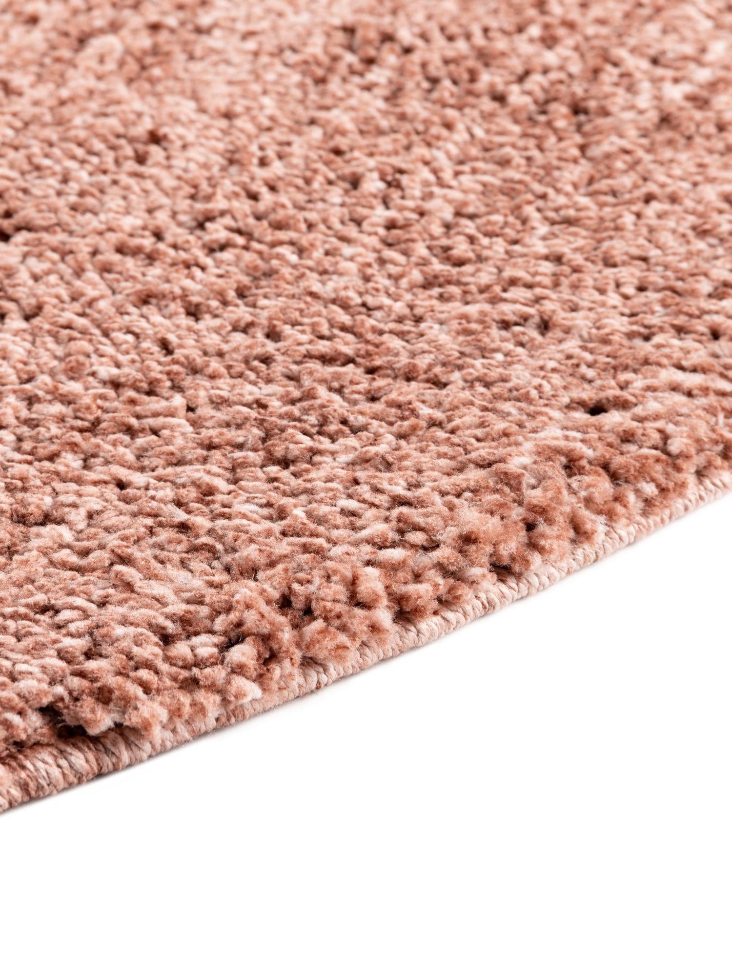 Grapefruit Pink 10' x 10' Jill Zarin Shaggy Chic Round Area Rug Thick Soft Touch Fluffy & Plush Shaggy Pile 100% Polyester (Space-Dyed Yarn) With Jute Backing  Carpet for Sale at Rug Engine