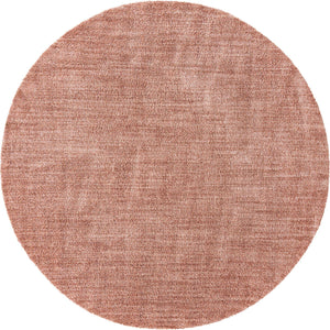 Grapefruit Pink 10' x 10' Jill Zarin Shaggy Chic Round Area Rug Thick Soft Touch Fluffy & Plush Shaggy Pile 100% Polyester (Space-Dyed Yarn) With Jute Backing  Carpet for Sale at Rug Engine