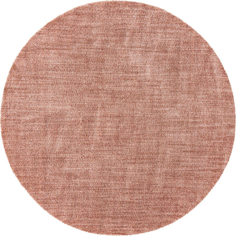 Grapefruit Pink 10' x 10' Jill Zarin Shaggy Chic Round Area Rug Thick Soft Touch Fluffy & Plush Shaggy Pile 100% Polyester (Space-Dyed Yarn) With Jute Backing  Carpet for Sale at Rug Engine