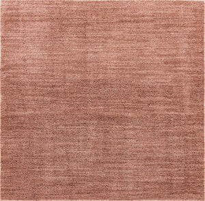 Grapefruit Pink 7' 10 x 7' 10 Jill Zarin Shaggy Chic Square Area Rug Thick Soft Touch Fluffy & Plush Shaggy Pile 100% Polyester (Space-Dyed Yarn) With Jute Backing  Carpet for Sale at Rug Engine