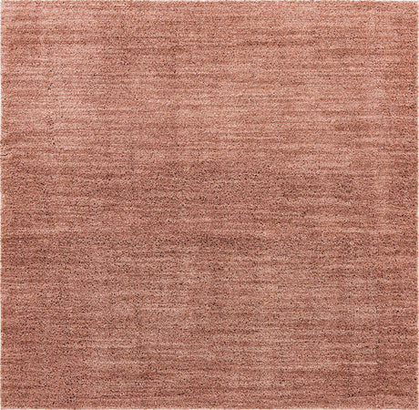Grapefruit Pink 7' 10 x 7' 10 Jill Zarin Shaggy Chic Square Area Rug Thick Soft Touch Fluffy & Plush Shaggy Pile 100% Polyester (Space-Dyed Yarn) With Jute Backing  Carpet for Sale at Rug Engine