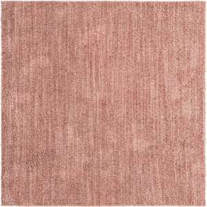 Grapefruit Pink 6' 5 x 6' 5 Jill Zarin Shaggy Chic Square Area Rug Thick Soft Touch Fluffy & Plush Shaggy Pile 100% Polyester (Space-Dyed Yarn) With Jute Backing  Carpet for Sale at Rug Engine