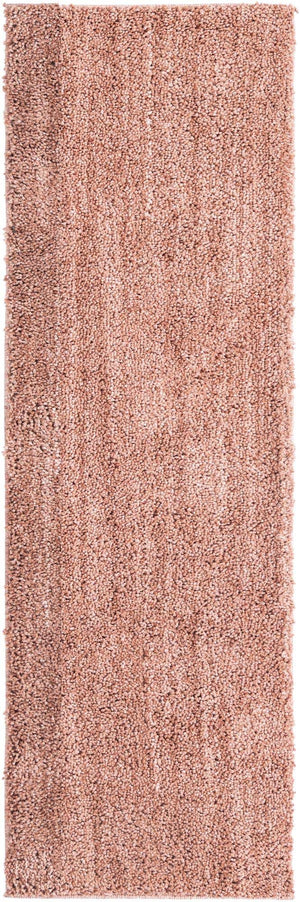 Grapefruit Pink 2' x 6' Jill Zarin Shaggy Chic Runner Area Rug Thick Soft Touch Fluffy & Plush Shaggy Pile 100% Polyester (Space-Dyed Yarn) With Jute Backing  Carpet for Sale at Rug Engine