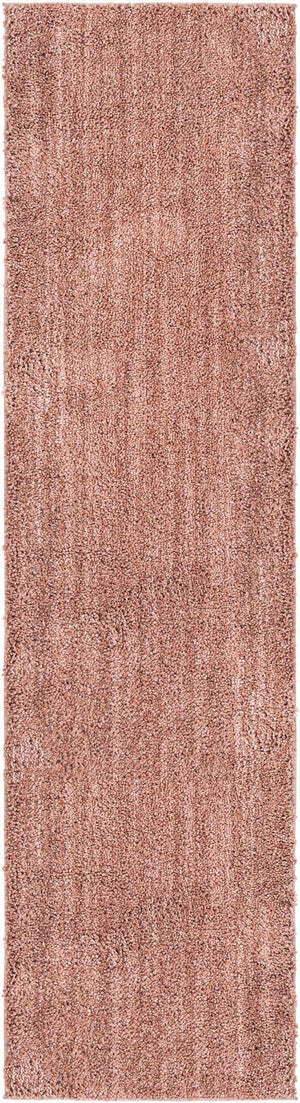 Grapefruit Pink 2' 7 x 10' Jill Zarin Shaggy Chic Runner Area Rug Thick Soft Touch Fluffy & Plush Shaggy Pile 100% Polyester (Space-Dyed Yarn) With Jute Backing  Carpet for Sale at Rug Engine