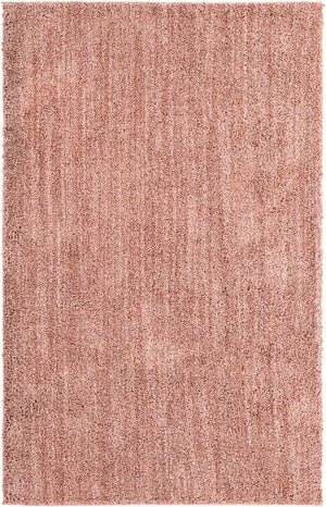 Grapefruit Pink 1' 4 x 1' 4 Jill Zarin Shaggy Chic Sample Area Rug Thick Soft Touch Fluffy & Plush Shaggy Pile 100% Polyester (Space-Dyed Yarn) With Jute Backing  Carpet for Sale at Rug Engine