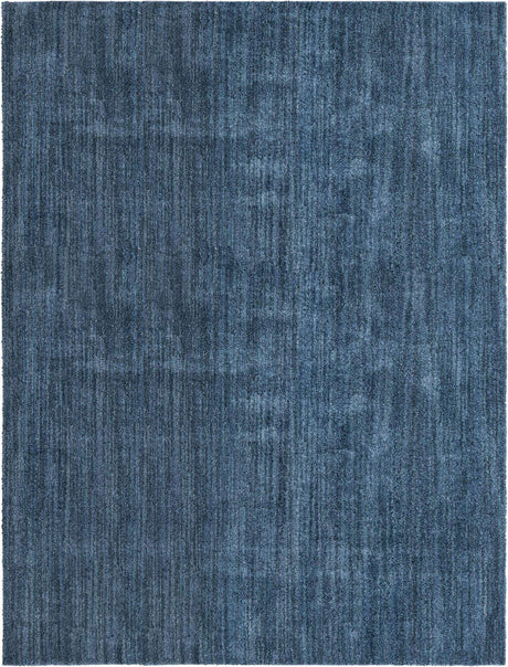 Blueberry Blue 9' 4 x 12' Jill Zarin Shaggy Chic Rectangle Area Rug Thick Soft Touch Fluffy & Plush Shaggy Pile 100% Polyester (Space-Dyed Yarn) With Jute Backing  Carpet for Sale at Rug Engine