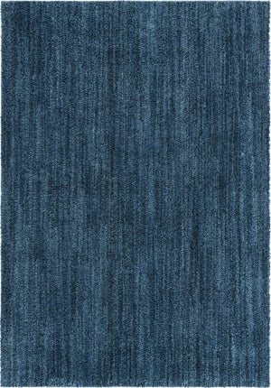 Blueberry Blue 6' 7 x 9' Jill Zarin Shaggy Chic Rectangle Area Rug Thick Soft Touch Fluffy & Plush Shaggy Pile 100% Polyester (Space-Dyed Yarn) With Jute Backing  Carpet for Sale at Rug Engine