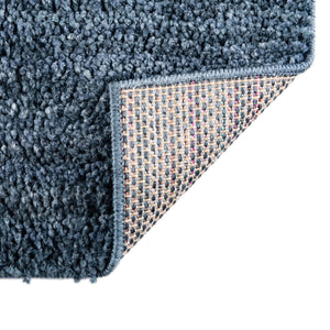 Blueberry Blue 9' 4 x 12' Jill Zarin Shaggy Chic Rectangle Area Rug Thick Soft Touch Fluffy & Plush Shaggy Pile 100% Polyester (Space-Dyed Yarn) With Jute Backing  Carpet for Sale at Rug Engine