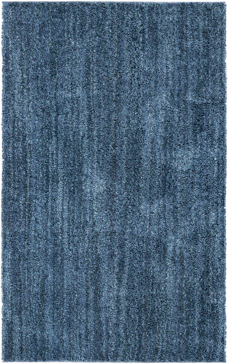 Blueberry Blue 2' x 3' Jill Zarin Shaggy Chic Rectangle Area Rug Thick Soft Touch Fluffy & Plush Shaggy Pile 100% Polyester (Space-Dyed Yarn) With Jute Backing  Carpet for Sale at Rug Engine