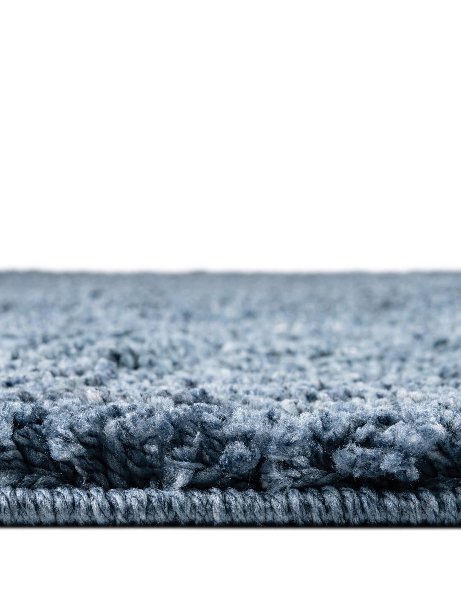 Blueberry Blue 7' x 7' Jill Zarin Shaggy Chic Round Area Rug Thick Soft Touch Fluffy & Plush Shaggy Pile 100% Polyester (Space-Dyed Yarn) With Jute Backing  Carpet for Sale at Rug Engine