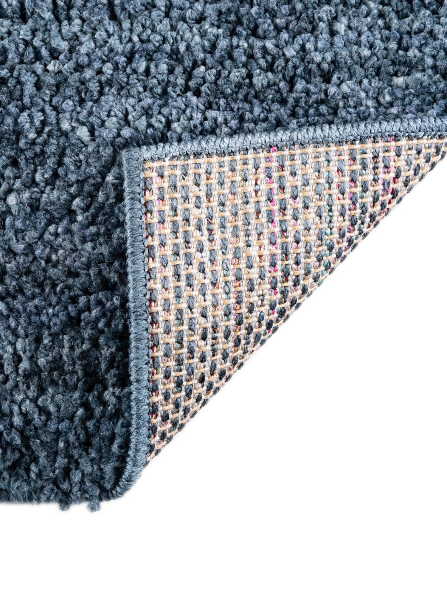 Blueberry Blue 2' x 6' Jill Zarin Shaggy Chic Runner Area Rug Thick Soft Touch Fluffy & Plush Shaggy Pile 100% Polyester (Space-Dyed Yarn) With Jute Backing  Carpet for Sale at Rug Engine