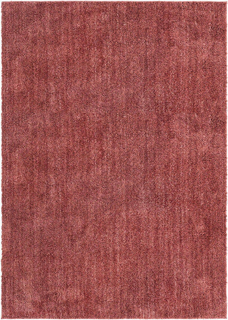 Pomegranate Red 6' 5 x 9' Jill Zarin Shaggy Chic Rectangle Area Rug Thick Soft Touch Fluffy & Plush Shaggy Pile 100% Polyester (Space-Dyed Yarn) With Jute Backing  Carpet for Sale at Rug Engine