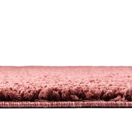 Pomegranate Red 6' 5 x 9' Jill Zarin Shaggy Chic Rectangle Area Rug Thick Soft Touch Fluffy & Plush Shaggy Pile 100% Polyester (Space-Dyed Yarn) With Jute Backing  Carpet for Sale at Rug Engine