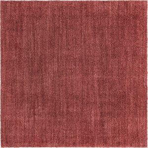 Pomegranate Red 7' 10 x 7' 10 Jill Zarin Shaggy Chic Square Area Rug Thick Soft Touch Fluffy & Plush Shaggy Pile 100% Polyester (Space-Dyed Yarn) With Jute Backing  Carpet for Sale at Rug Engine