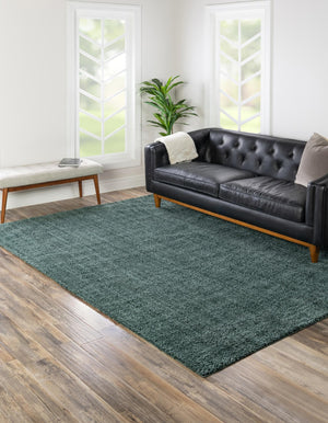 Rosemary Green 9' 4 x 12' 2 Jill Zarin Shaggy Chic Rectangle Area Rug Thick Soft Touch Fluffy & Plush Shaggy Pile 100% Polyester (Space-Dyed Yarn) With Jute Backing  Carpet for Sale at Rug Engine