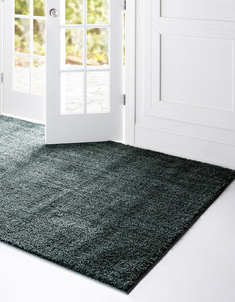 Rosemary Green 7' 10 x 10' Jill Zarin Shaggy Chic Rectangle Area Rug Thick Soft Touch Fluffy & Plush Shaggy Pile 100% Polyester (Space-Dyed Yarn) With Jute Backing  Carpet for Sale at Rug Engine