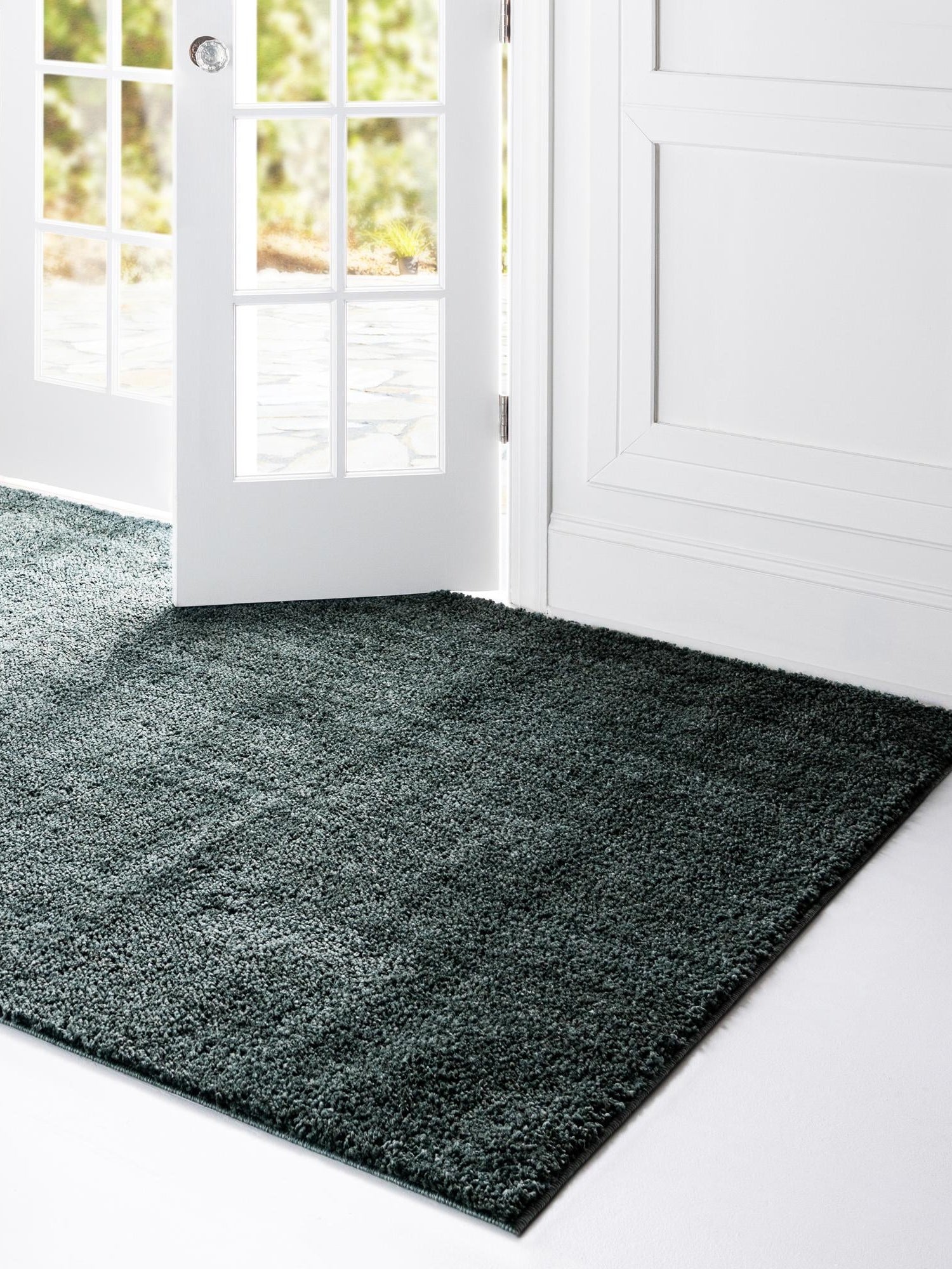 Rosemary Green 9' 4 x 12' 2 Jill Zarin Shaggy Chic Rectangle Area Rug Thick Soft Touch Fluffy & Plush Shaggy Pile 100% Polyester (Space-Dyed Yarn) With Jute Backing  Carpet for Sale at Rug Engine