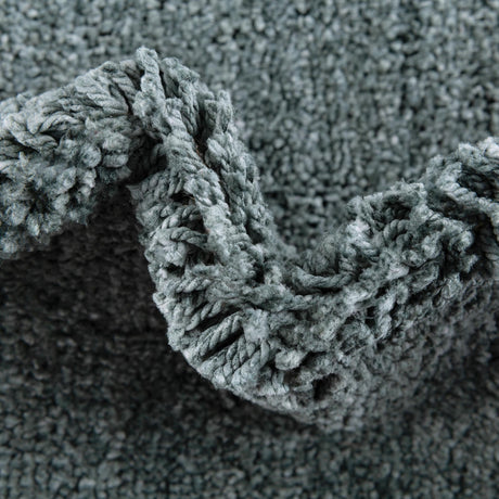Rosemary Green 7' 10 x 10' Jill Zarin Shaggy Chic Rectangle Area Rug Thick Soft Touch Fluffy & Plush Shaggy Pile 100% Polyester (Space-Dyed Yarn) With Jute Backing  Carpet for Sale at Rug Engine