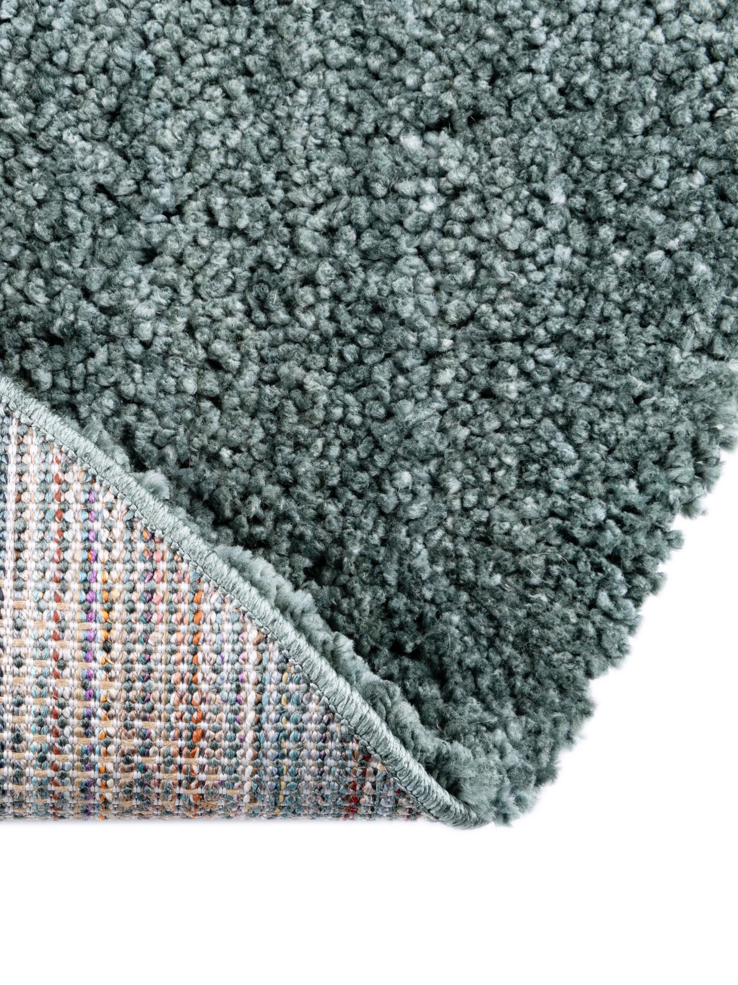 Rosemary Green 7' 1 x 7' 1 Jill Zarin Shaggy Chic Round Area Rug Thick Soft Touch Fluffy & Plush Shaggy Pile 100% Polyester (Space-Dyed Yarn) With Jute Backing  Carpet for Sale at Rug Engine