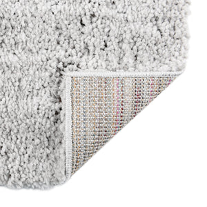 Ash Gray 5' 3 x 8' Jill Zarin Shaggy Chic Rectangle Area Rug Thick Soft Touch Fluffy & Plush Shaggy Pile 100% Polyester (Space-Dyed Yarn) With Jute Backing  Carpet for Sale at Rug Engine