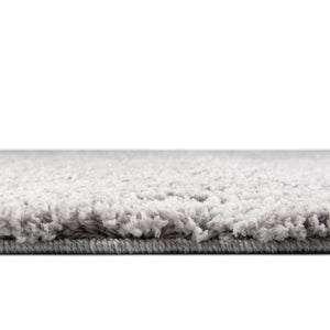 Ash Gray 7' 1 x 7' 1 Jill Zarin Shaggy Chic Round Area Rug Thick Soft Touch Fluffy & Plush Shaggy Pile 100% Polyester (Space-Dyed Yarn) With Jute Backing  Carpet for Sale at Rug Engine