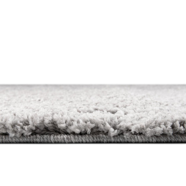 Ash Gray 7' 1 x 7' 1 Jill Zarin Shaggy Chic Round Area Rug Thick Soft Touch Fluffy & Plush Shaggy Pile 100% Polyester (Space-Dyed Yarn) With Jute Backing  Carpet for Sale at Rug Engine