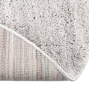 Ash Gray 7' 1 x 7' 1 Jill Zarin Shaggy Chic Round Area Rug Thick Soft Touch Fluffy & Plush Shaggy Pile 100% Polyester (Space-Dyed Yarn) With Jute Backing  Carpet for Sale at Rug Engine