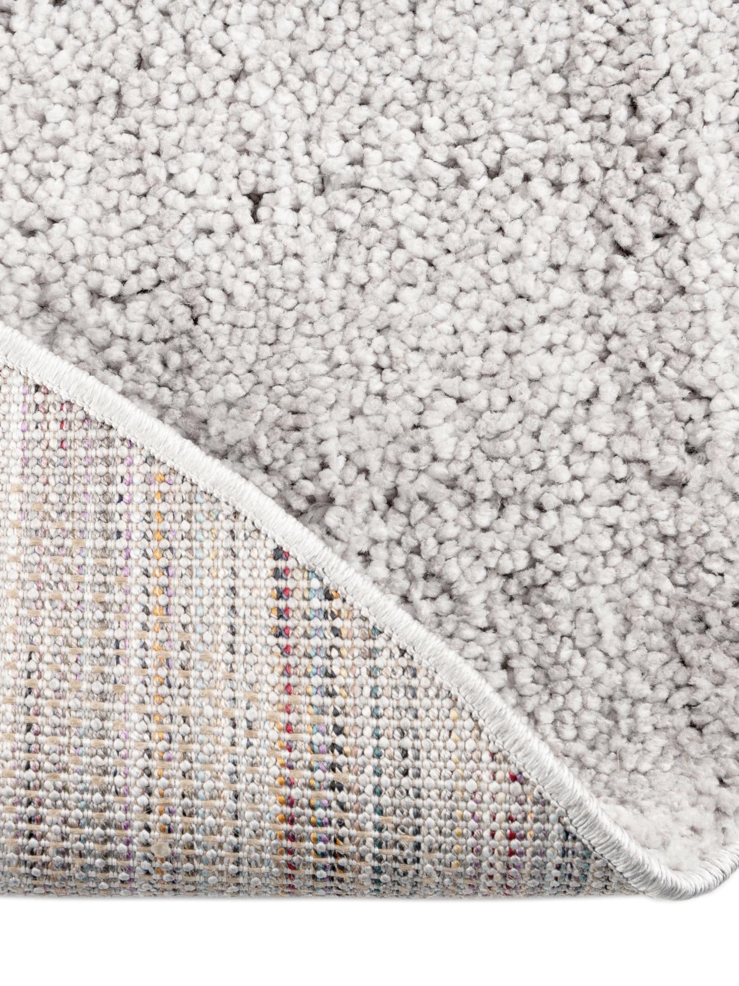 Ash Gray 3' 3 x 3' 3 Jill Zarin Shaggy Chic Round Area Rug Thick Soft Touch Fluffy & Plush Shaggy Pile 100% Polyester (Space-Dyed Yarn) With Jute Backing  Carpet for Sale at Rug Engine