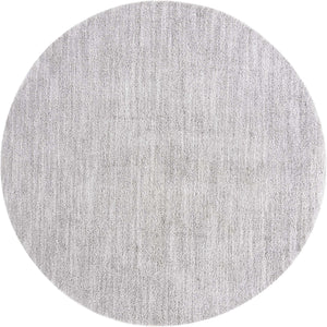 Ash Gray 10' x 10' Jill Zarin Shaggy Chic Round Area Rug Thick Soft Touch Fluffy & Plush Shaggy Pile 100% Polyester (Space-Dyed Yarn) With Jute Backing  Carpet for Sale at Rug Engine