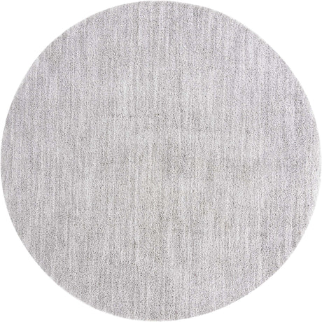 Ash Gray 10' x 10' Jill Zarin Shaggy Chic Round Area Rug Thick Soft Touch Fluffy & Plush Shaggy Pile 100% Polyester (Space-Dyed Yarn) With Jute Backing  Carpet for Sale at Rug Engine