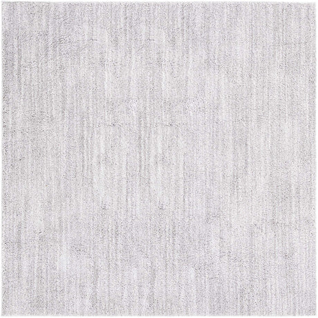 Ash Gray 7' 10 x 7' 10 Jill Zarin Shaggy Chic Square Area Rug Thick Soft Touch Fluffy & Plush Shaggy Pile 100% Polyester (Space-Dyed Yarn) With Jute Backing  Carpet for Sale at Rug Engine