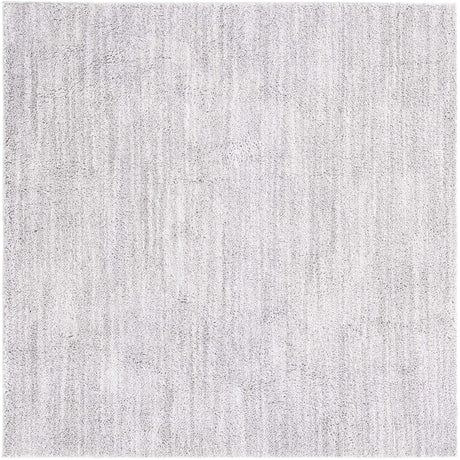 Ash Gray 6' 5 x 6' 5 Jill Zarin Shaggy Chic Square Area Rug Thick Soft Touch Fluffy & Plush Shaggy Pile 100% Polyester (Space-Dyed Yarn) With Jute Backing  Carpet for Sale at Rug Engine