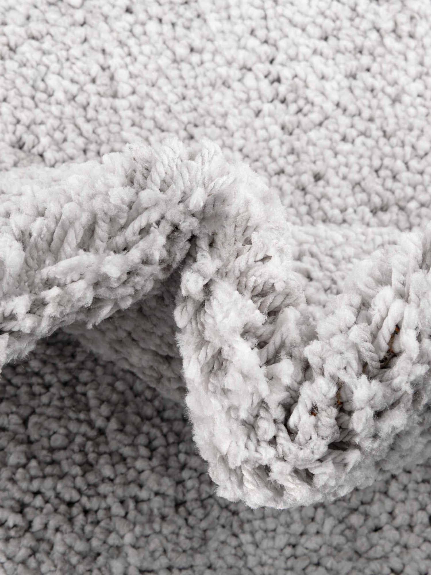 Ash Gray 2' x 6' Jill Zarin Shaggy Chic Runner Area Rug Thick Soft Touch Fluffy & Plush Shaggy Pile 100% Polyester (Space-Dyed Yarn) With Jute Backing  Carpet for Sale at Rug Engine