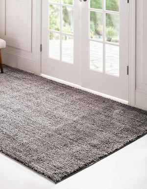 Pepper Gray 7' 10 x 10' Jill Zarin Shaggy Chic Rectangle Area Rug Thick Soft Touch Fluffy & Plush Shaggy Pile 100% Polyester (Space-Dyed Yarn) With Jute Backing  Carpet for Sale at Rug Engine