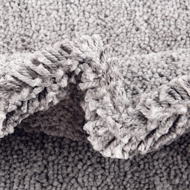 Pepper Gray 7' 10 x 10' Jill Zarin Shaggy Chic Rectangle Area Rug Thick Soft Touch Fluffy & Plush Shaggy Pile 100% Polyester (Space-Dyed Yarn) With Jute Backing  Carpet for Sale at Rug Engine