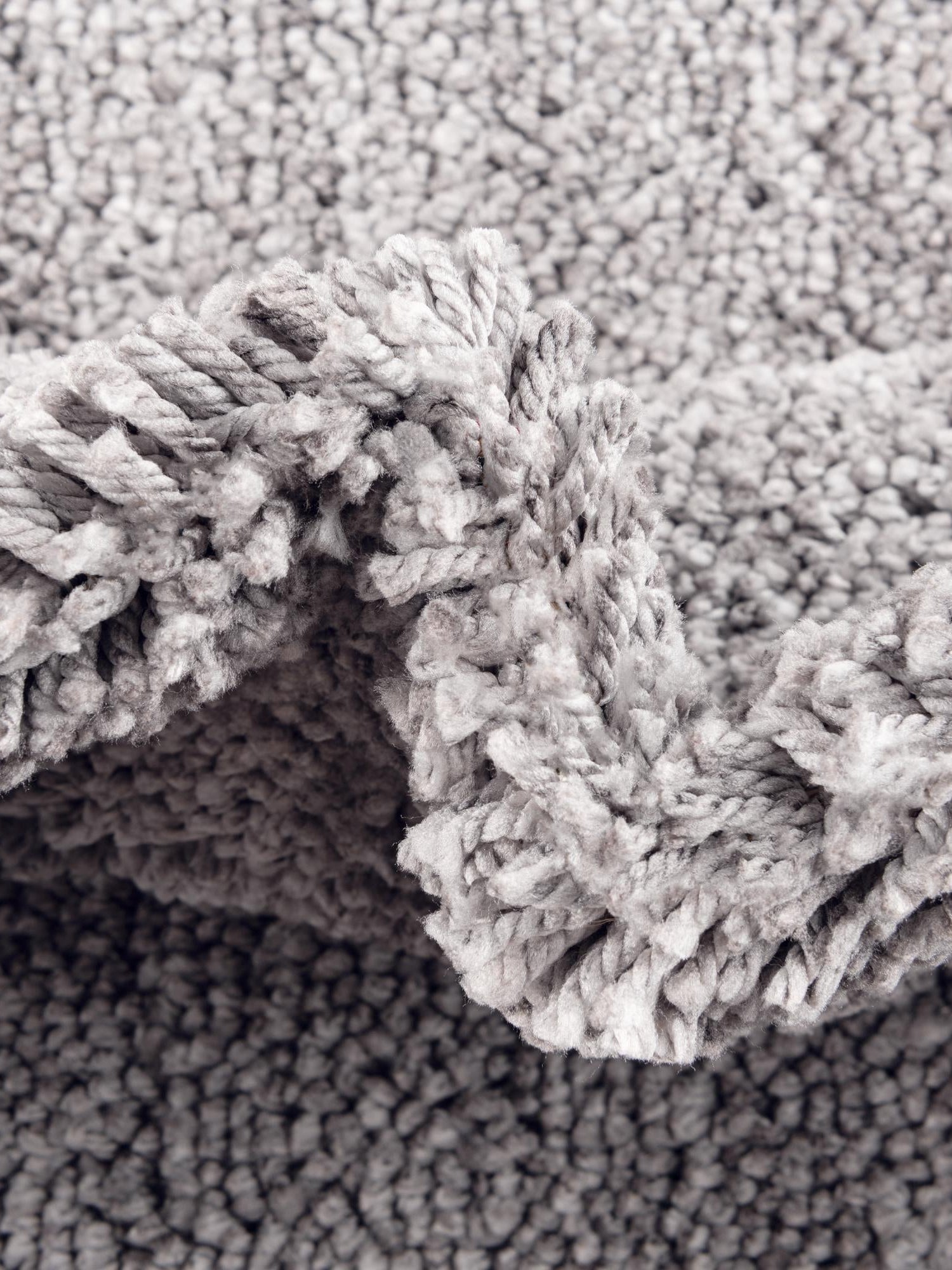 Pepper Gray 5' 3 x 8' Jill Zarin Shaggy Chic Rectangle Area Rug Thick Soft Touch Fluffy & Plush Shaggy Pile 100% Polyester (Space-Dyed Yarn) With Jute Backing  Carpet for Sale at Rug Engine