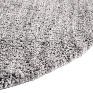 Pepper Gray 7' x 7' Jill Zarin Shaggy Chic Round Area Rug Thick Soft Touch Fluffy & Plush Shaggy Pile 100% Polyester (Space-Dyed Yarn) With Jute Backing  Carpet for Sale at Rug Engine