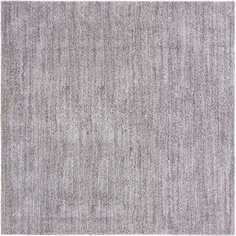 Pepper Gray 7' 10 x 7' 10 Jill Zarin Shaggy Chic Square Area Rug Thick Soft Touch Fluffy & Plush Shaggy Pile 100% Polyester (Space-Dyed Yarn) With Jute Backing  Carpet for Sale at Rug Engine