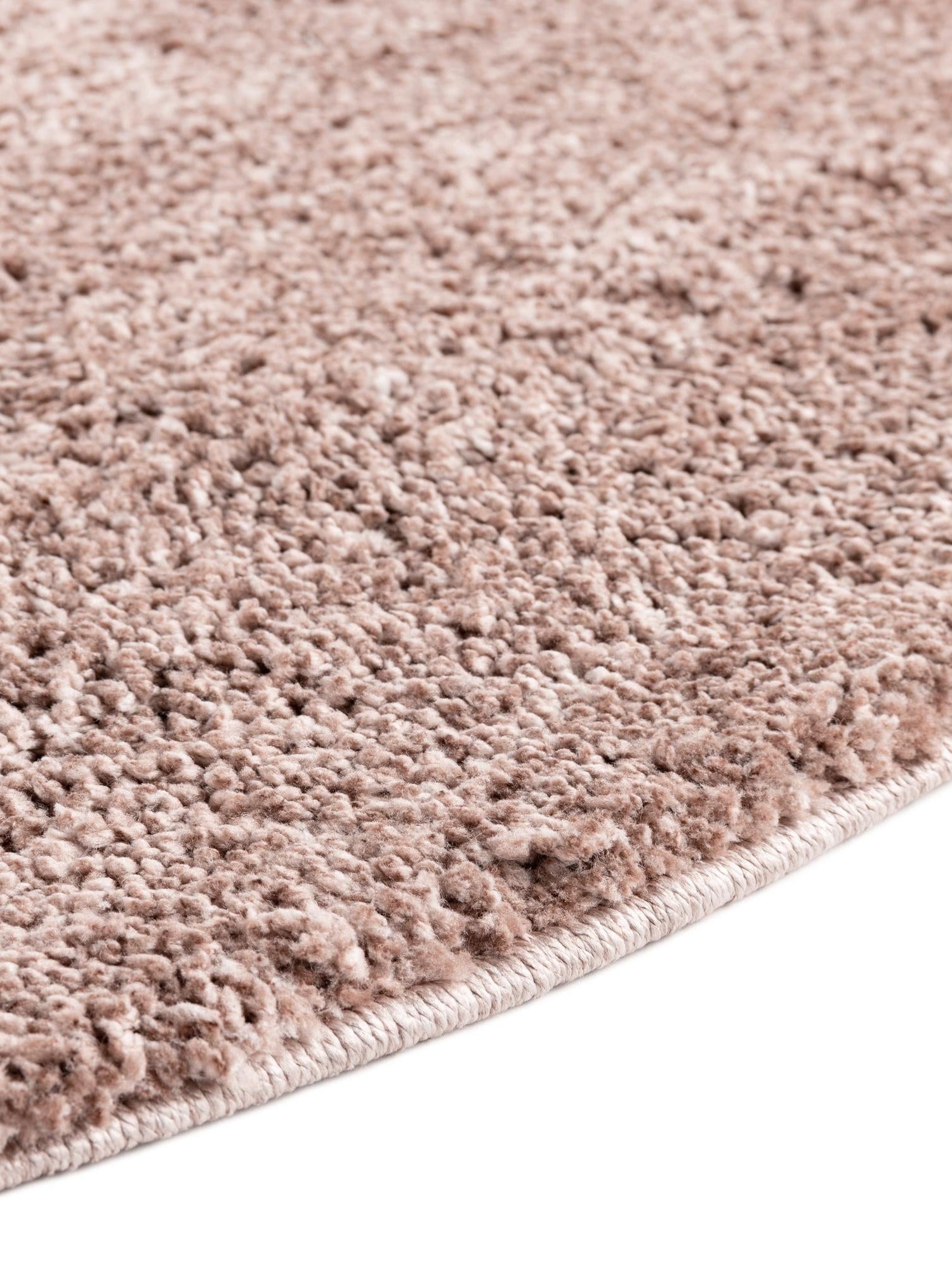 Mushroom 3' 3 x 3' 3 Jill Zarin Shaggy Chic Round Area Rug Thick Soft Touch Fluffy & Plush Shaggy Pile 100% Polyester (Space-Dyed Yarn) With Jute Backing  Carpet for Sale at Rug Engine