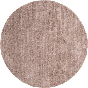 Mushroom 7' x 7' Jill Zarin Shaggy Chic Round Area Rug Thick Soft Touch Fluffy & Plush Shaggy Pile 100% Polyester (Space-Dyed Yarn) With Jute Backing  Carpet for Sale at Rug Engine