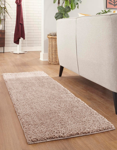 Mushroom 2' x 6' Jill Zarin Shaggy Chic Runner Area Rug Thick Soft Touch Fluffy & Plush Shaggy Pile 100% Polyester (Space-Dyed Yarn) With Jute Backing  Carpet for Sale at Rug Engine