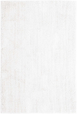 Sea Salt White 4' x 6' Jill Zarin Shaggy Chic Rectangle Area Rug Thick Soft Touch Fluffy & Plush Shaggy Pile 100% Polyester (Space-Dyed Yarn) With Jute Backing  Carpet for Sale at Rug Engine