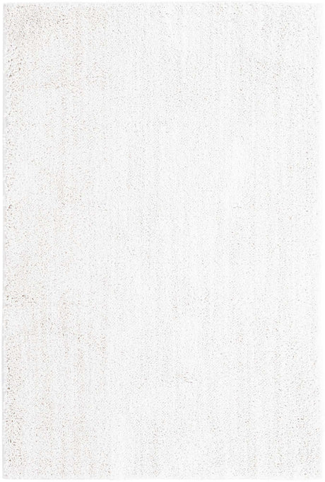 Sea Salt White 4' x 6' Jill Zarin Shaggy Chic Rectangle Area Rug Thick Soft Touch Fluffy & Plush Shaggy Pile 100% Polyester (Space-Dyed Yarn) With Jute Backing  Carpet for Sale at Rug Engine
